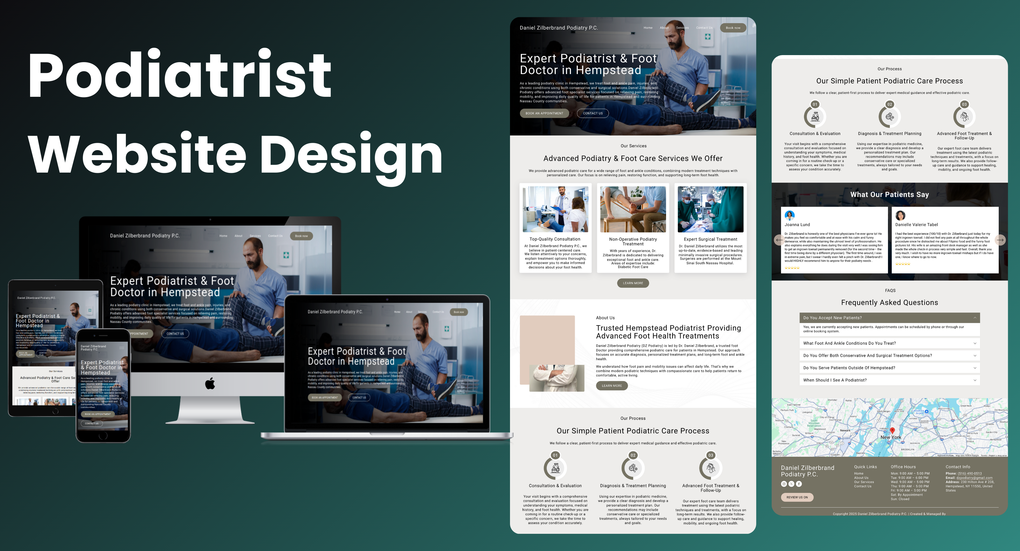 Daniel Zilberbrand Podiatry website design